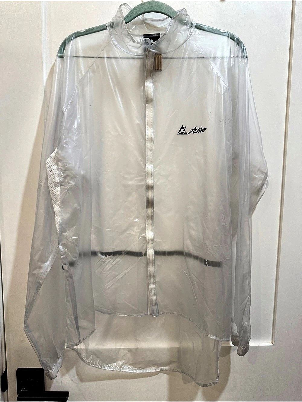 Active Clear PVC Zip Jacket Size Medium